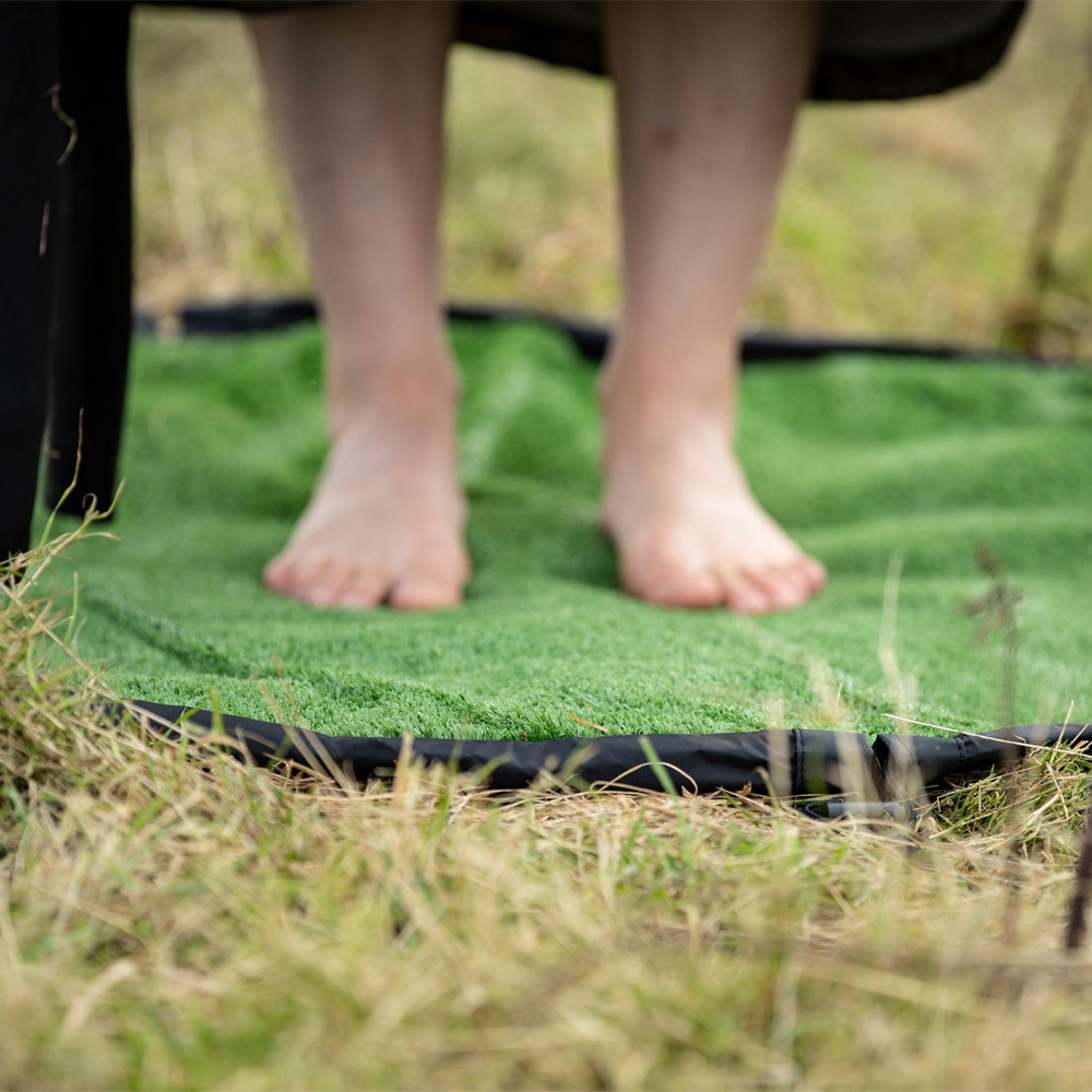 2026 Northcore Grass Waterdichte Verschoningsmat / Tas Nocom02 - Zwart / Groen